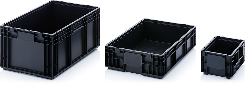 ESD-R-KLT BOXES WITH RIBBED BASE